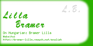 lilla bramer business card